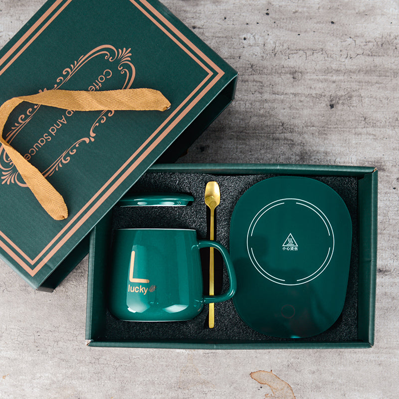 Classy Electric Coffee Warmer Coaster and Mug Set Classy Electric Coffee Warmer Coaster and Mug Set